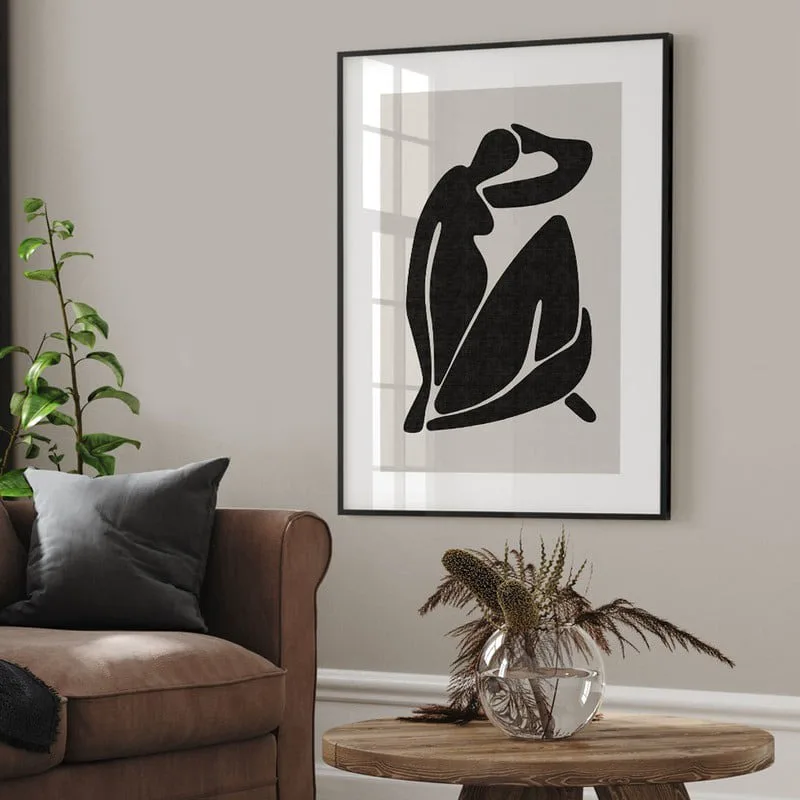 Πόστερ BLACK FEMALE SILHOUETTE