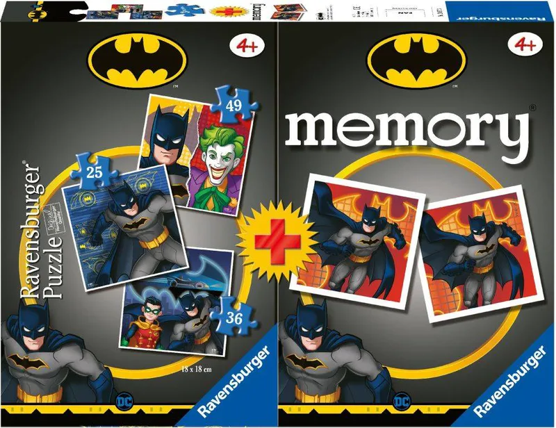 ΕΠΙΤΡΑΠΕΖΙΟ RAVENSBURGER BATMAN MEMORY 48ΤΜΧ - 3 PUZZLE 110TMX (20677)