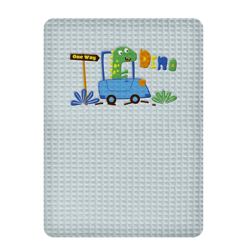 Κουβέρτα Πικε Αγκαλιας 80X110 Adam Home Dinosauros Blue