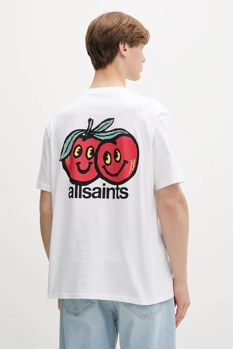 AllSaints t-shirt basic ανδρικό βαμβακερό MUTUAL