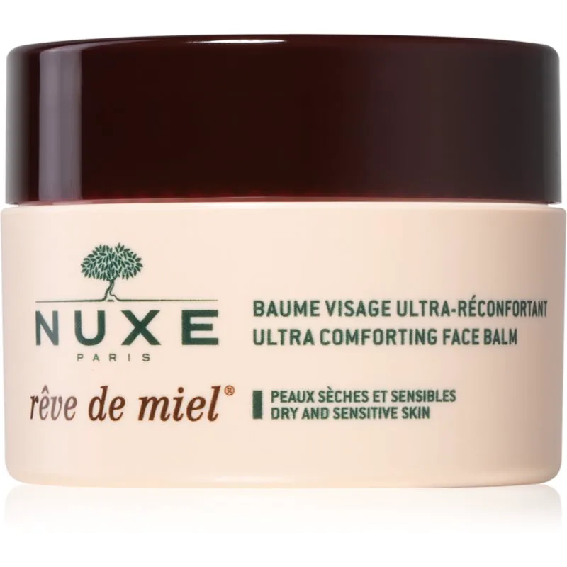 Nuxe Rêve de Miel Ultra Comforting Face Balm εντατικά καταπραϋντικό βάλσαμο για ευαίσθητη και ξηρή επιδερμίδα 50 ml