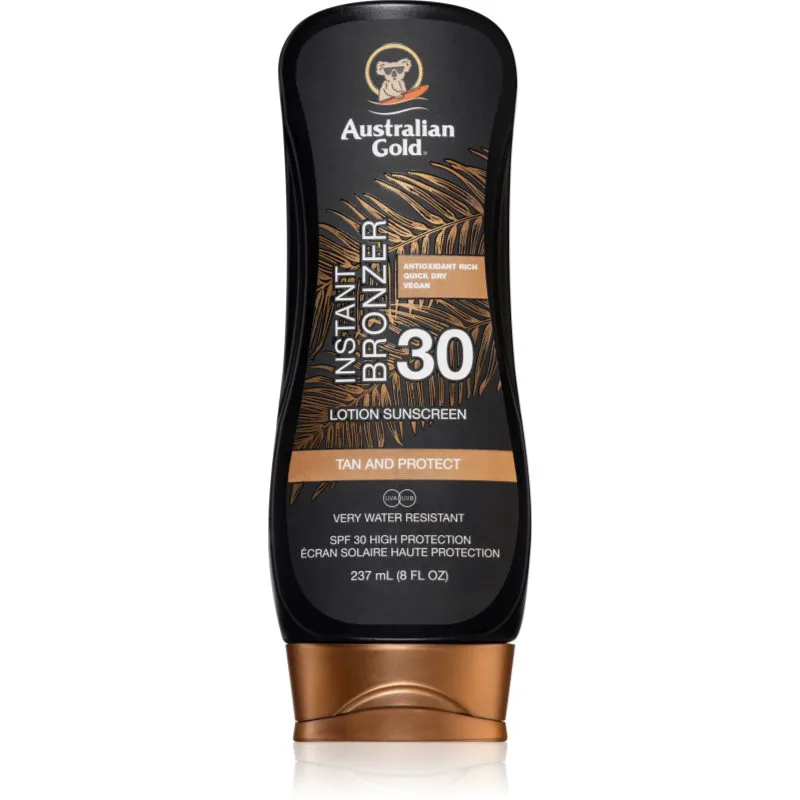 Australian Χρυσό Protect Lotion With Bronzer μπρονζερ γάλα SPF 30 237 ml