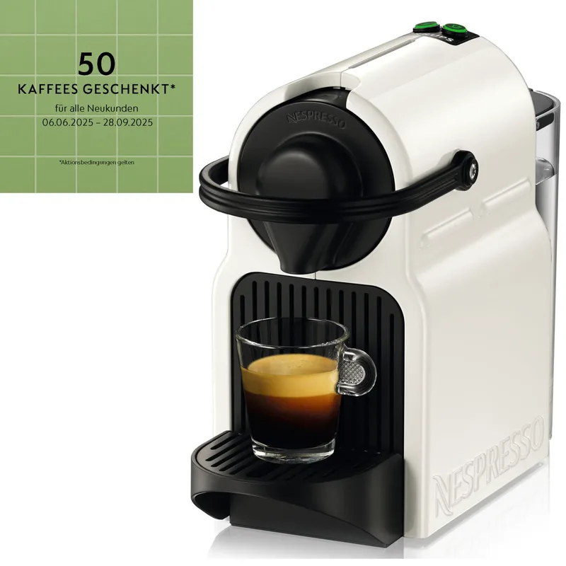 Nespresso XN 1001 Inissia Coffee Machine in White by Krups