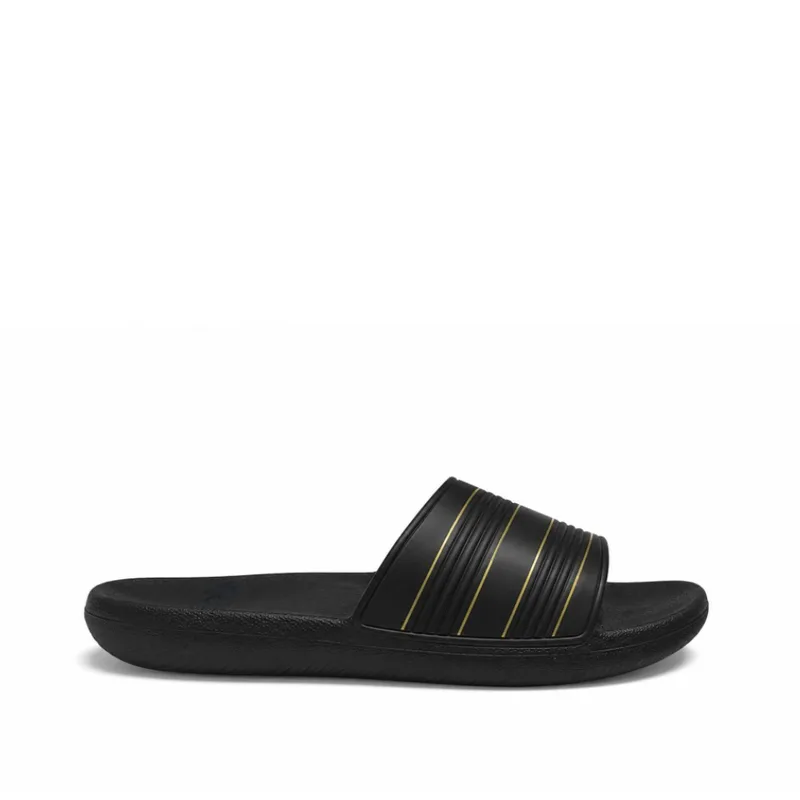 Runners 3995-01 Παντόφλες Μαύρο / Χρυσό