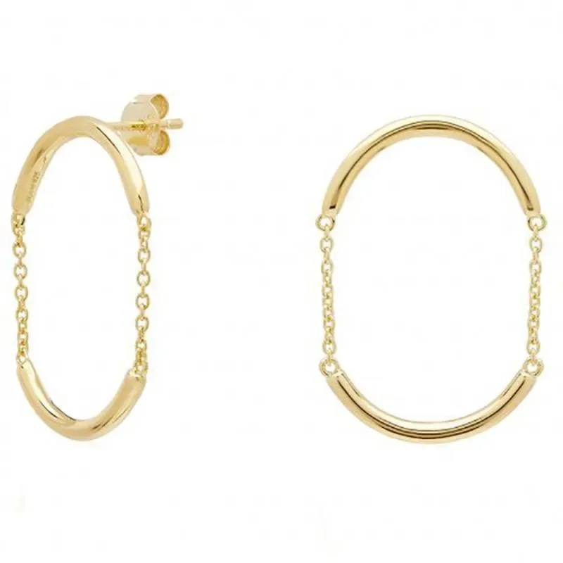Σκουλαρίκια επίχρυσα JCOU Chain 925 JW904G4-03 JW904G4-03 Ασήμι