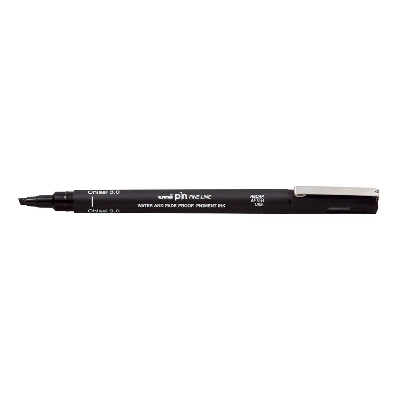 Μαρκαδοράκι καλλιγραφίας Uniball Pin Chisel 3,0mm - μαύρο