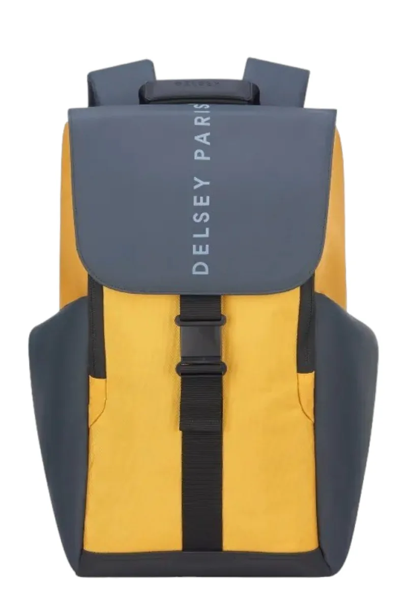 Σακίδιο Πλάτης Delsey Securflap 45.5×31.5×14.5cm Με Θέση PC 15,6'' 202061015-YELLOW