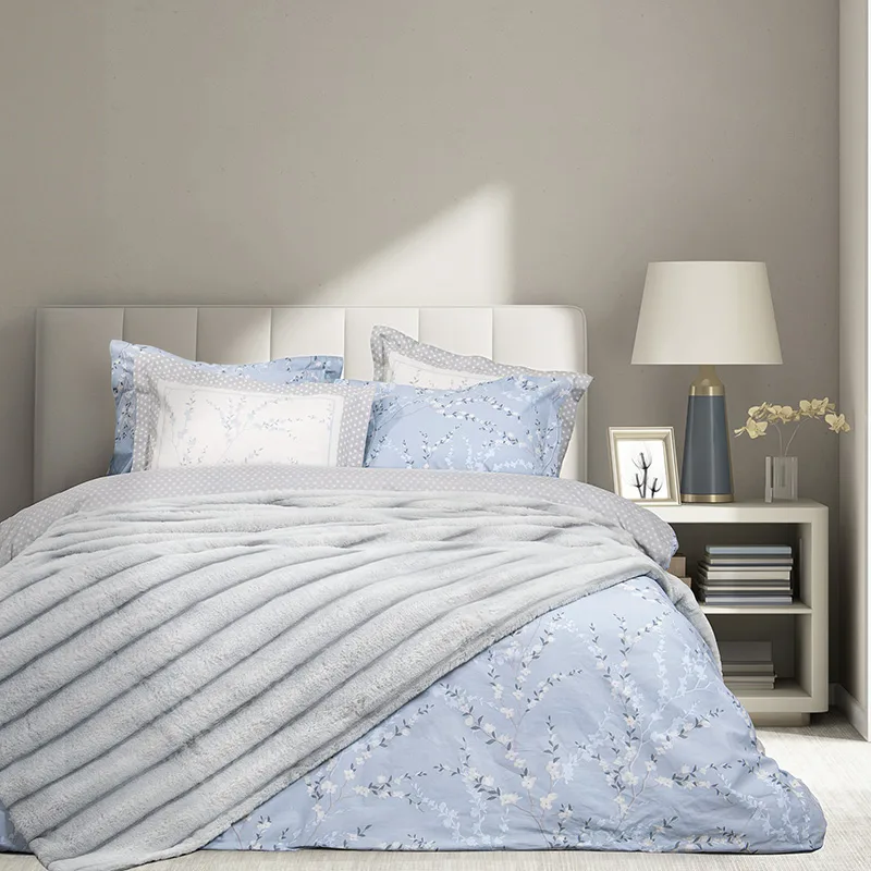 Κουβέρτα Fleece Υπέρδιπλη 220X240 Nima Carezza Light Gray (220x240)