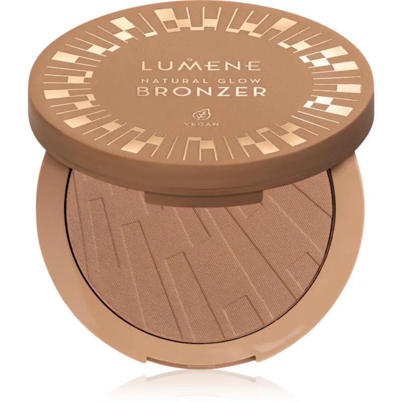 Lumene Natural Glow συμπαγής πούδρα μπρονζερ απόχρωση 2 Arctic Sun 10 γρ