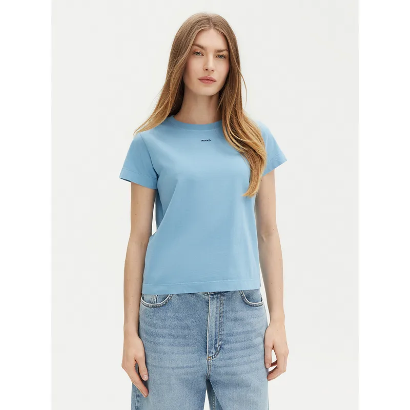 PINKO T-Shirt Basico 100373 Μπλε Regular Fit