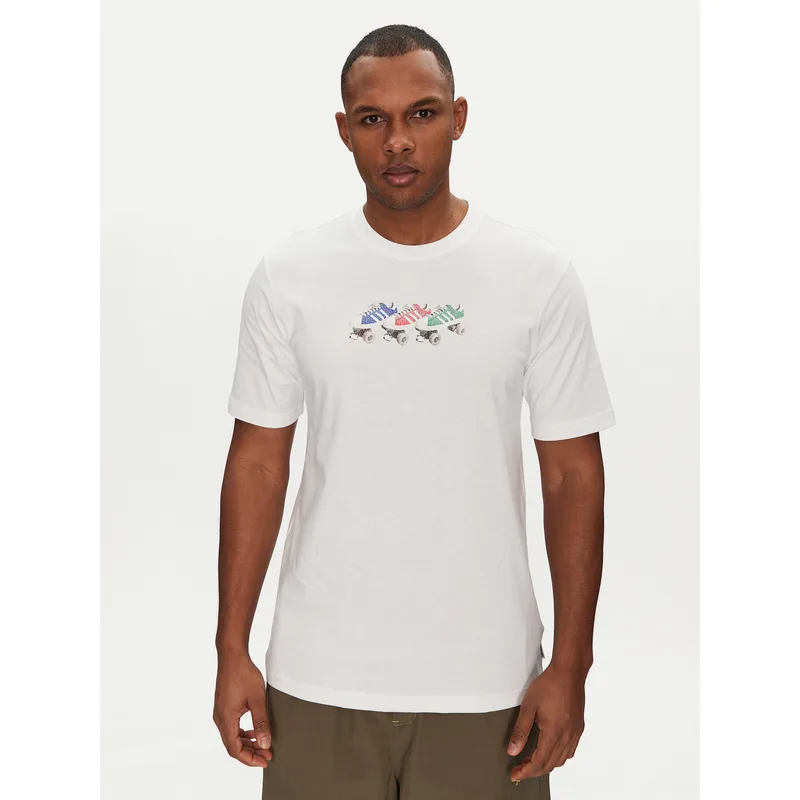 adidas T-Shirt Roller JD0706 Λευκό Regular Fit