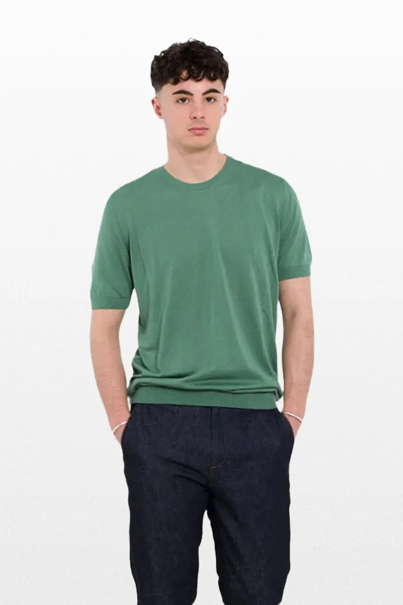 +39MASQ Ανδρικό Χακί Knitted T-Shirt