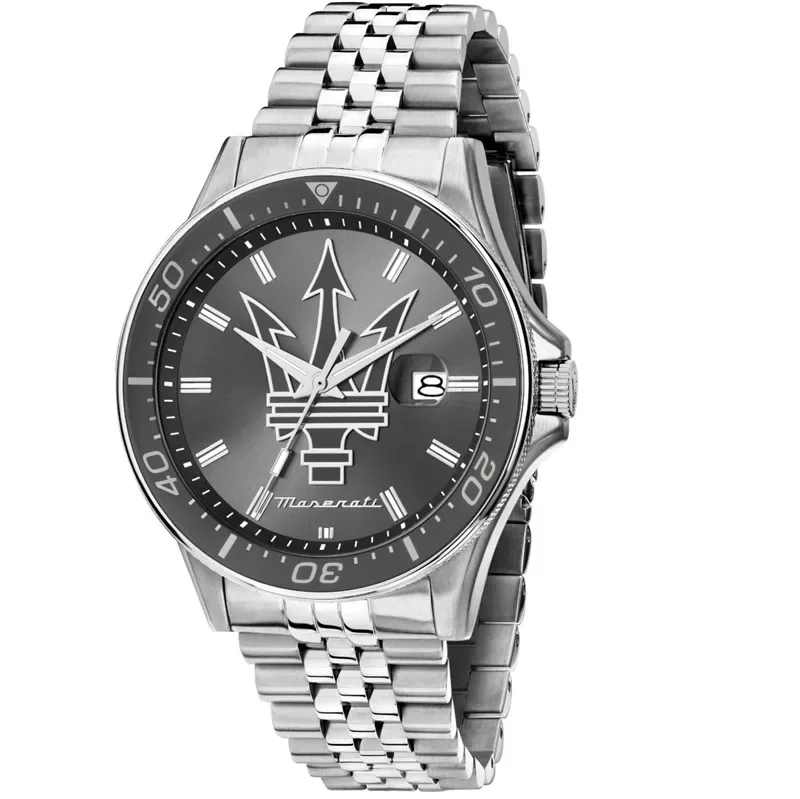 Ρολόι ανδρικό Maserati Sfida Silver Stainless Steel Bracelet R8853140010 R8853140010 Ατσάλι