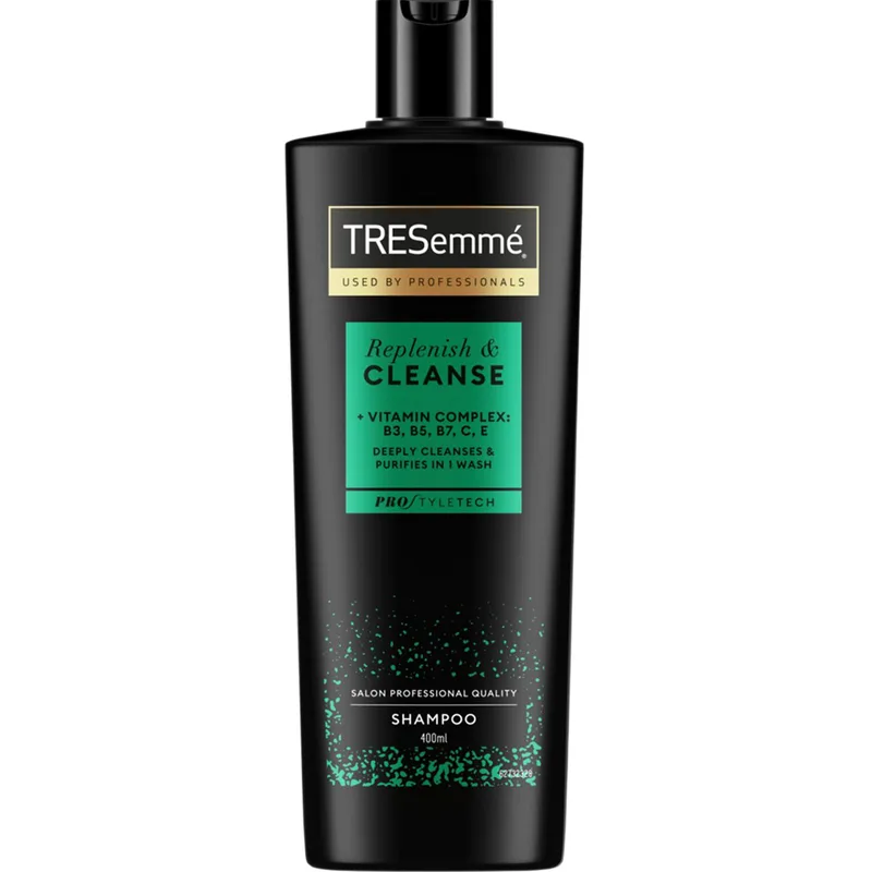 TRESemme Replenish & Cleanse + Vitamin Complex Shampoo Σαμπουάν για Βαθύ Καθαρισμό για Λιπαρά Μαλλιά & Φυσική Λάμψη 400ml
