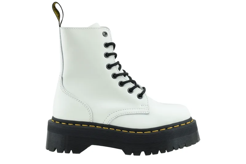 Μποτάκια Dr. Martens Jadon Mid Polished Smooth 15265100-White