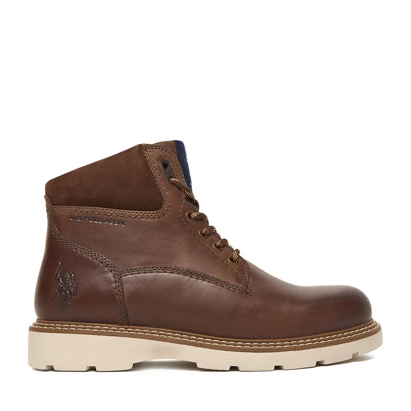 Μποτίνια U.S. Polo Assn. EO-PATRIZ001M/EL1 Καφέ