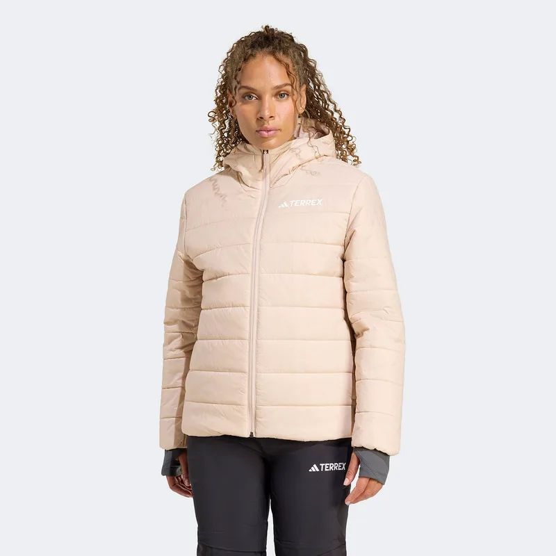 ADIDAS TERREX MULTI ESSENTIALS CLIMAWARM INSULATED HOODED JACKET ΡΟΖ