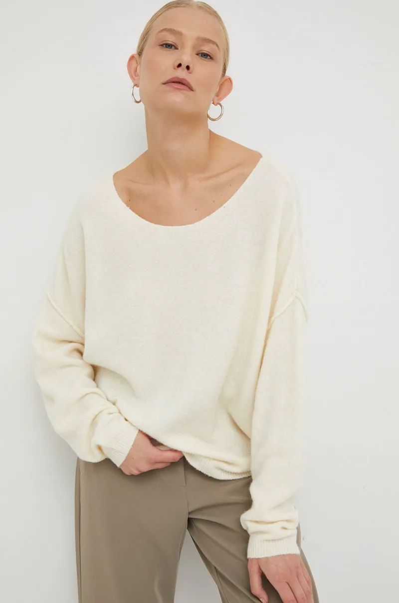 Πουλόβερ με προσθήκη μαλλιού American VintagePULL ML COL BATEAU
