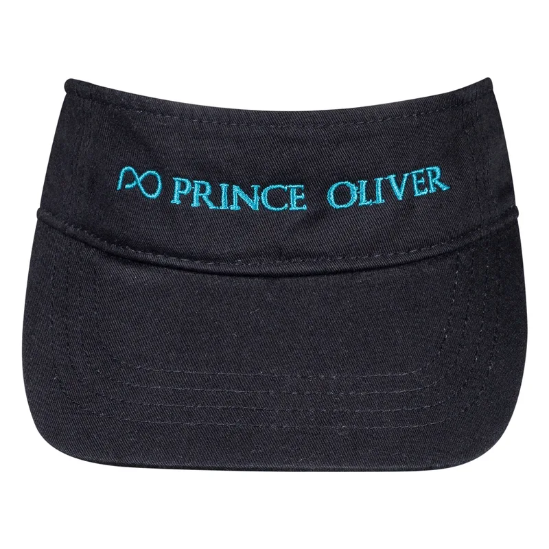 Logo Embroidered Visor Hat Μαύρο
