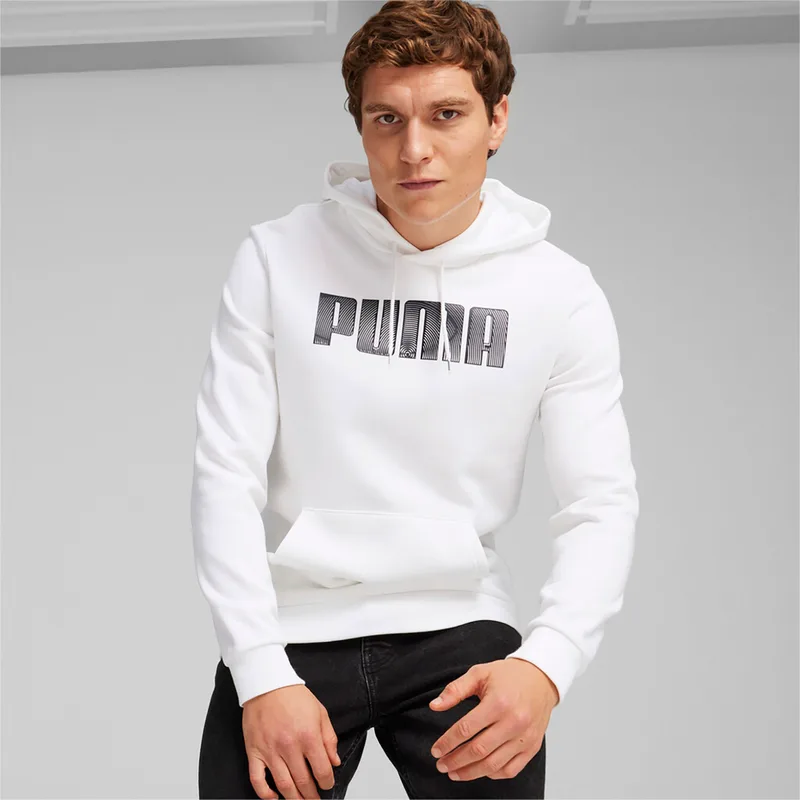 PUMA MASS MERCHANTS STYLE HOODIE ΑΣΠΡΟ