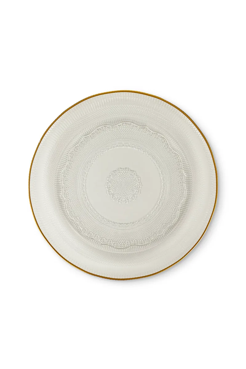 Coincasa πιάτο σερβιρίσματος 33 cm - 007240446 Διάφανο
