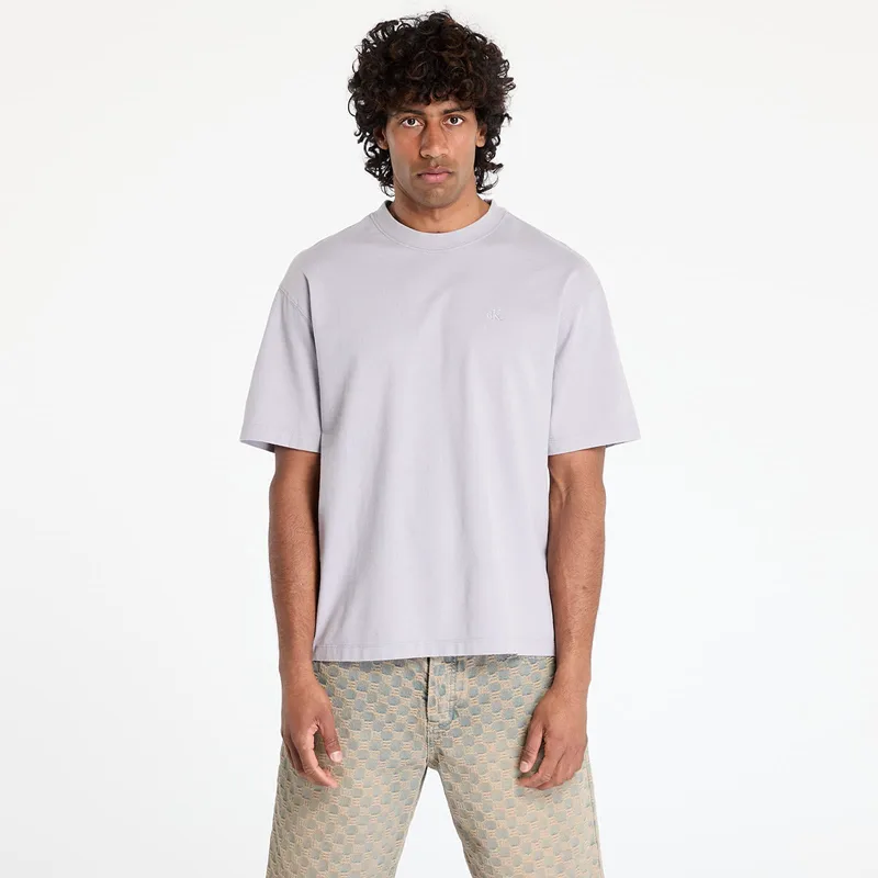 T-shirt Calvin Klein Jeans 16S Jersey Washed Tee Lilac Gray L