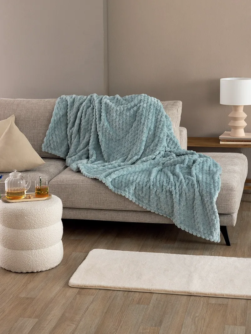 Κουβέρτα Fleece Μονή Palamaiki Aster Jade 160x220