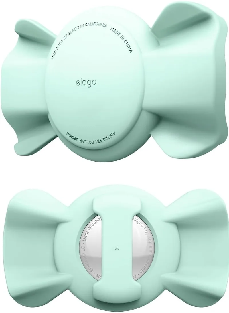 Elago Ribbon Pet Collar Case - Θήκη Premium Σιλικόνης Apple AirTag 2 / 1 για Κολάρο Κατοικιδίων - Mint (EAT-RIBBON-PET-MT)