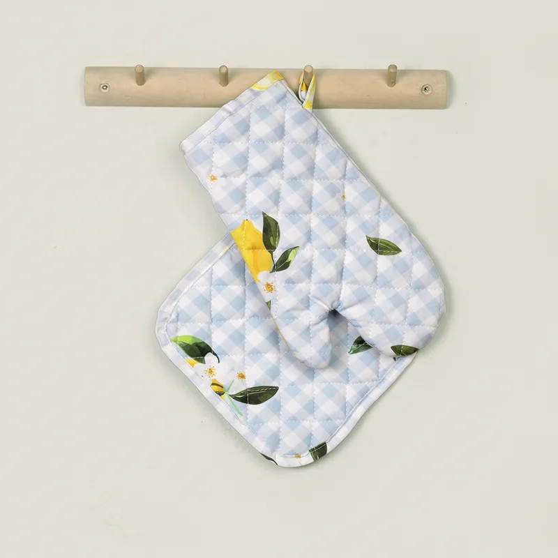 Γάντι & Πιάστρα Κουζίνας (Σετ) Nima Lemon Tree
