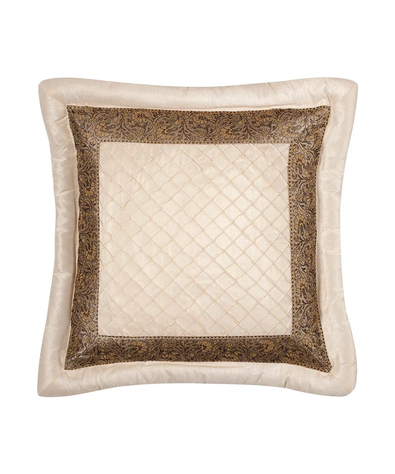 Μαξιλαροθήκη Διακόσμησης Silk Fashion Μπουρλέ Ivory 45x45