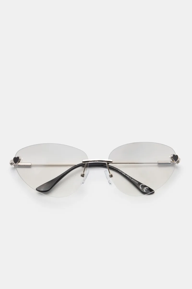 Γυαλιά Ηλιού Almond Rimless - Ασημί