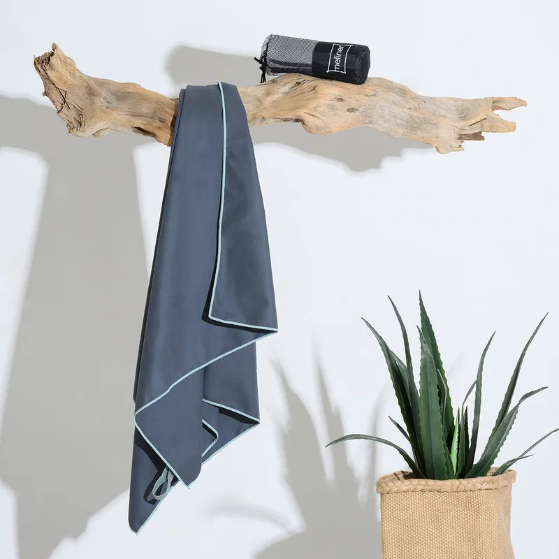 Πετσέτα Θαλάσσης 80Χ170 Melinen Gym Anthracite (80x170)