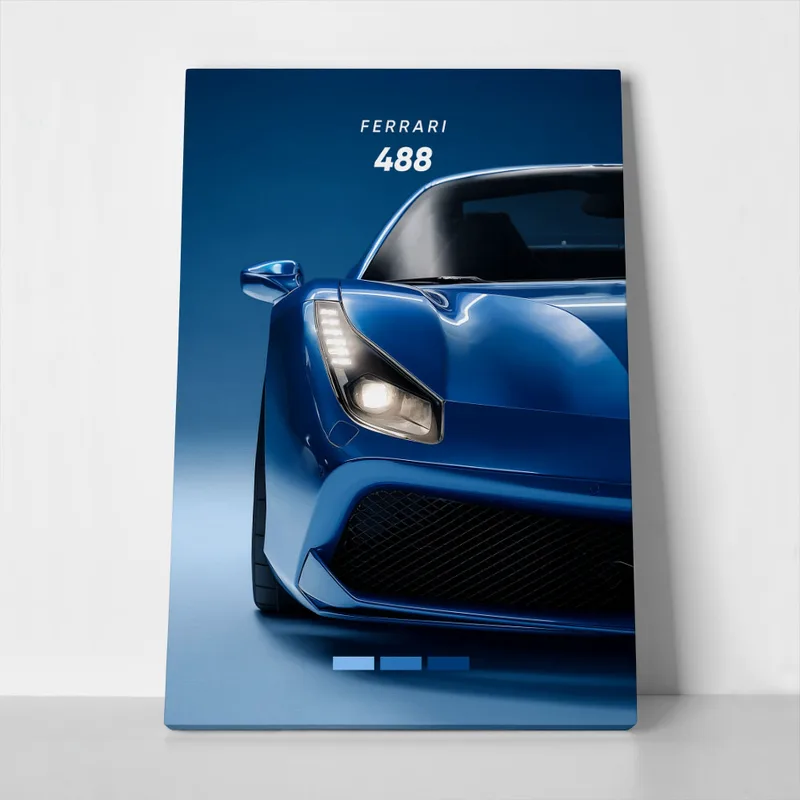 Πινακας σε καμβά FERRARI 488