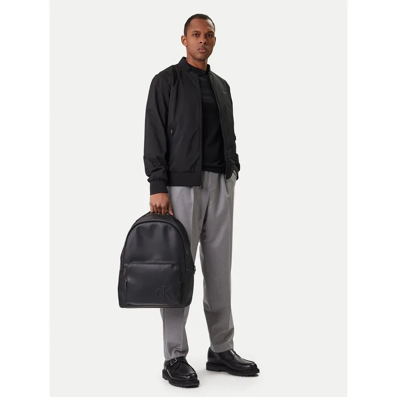 Σακίδιο Calvin Klein Bold Ck Round Backpack LV04D3246G Μαύρο