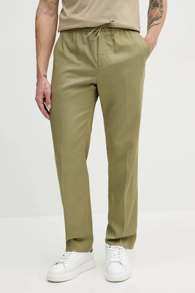 Παντελόνι με λινό μείγμα Calvin Klein