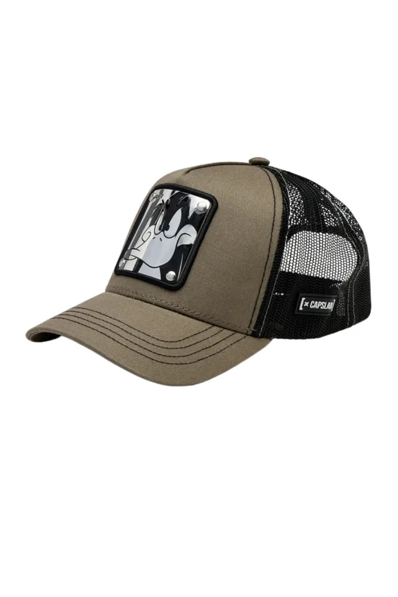 CAPSLAB Daffy Duck Καπέλο Trucker - Χακί-CL/LOO/1/DAF6-KHAKI