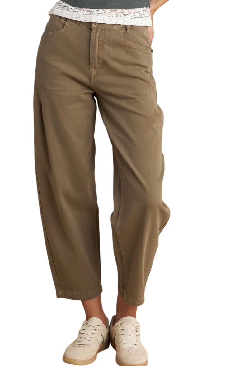 Παντελόνι Jean Attrattivo Barrel Leg 9922932-KHAKI Γυναικείο