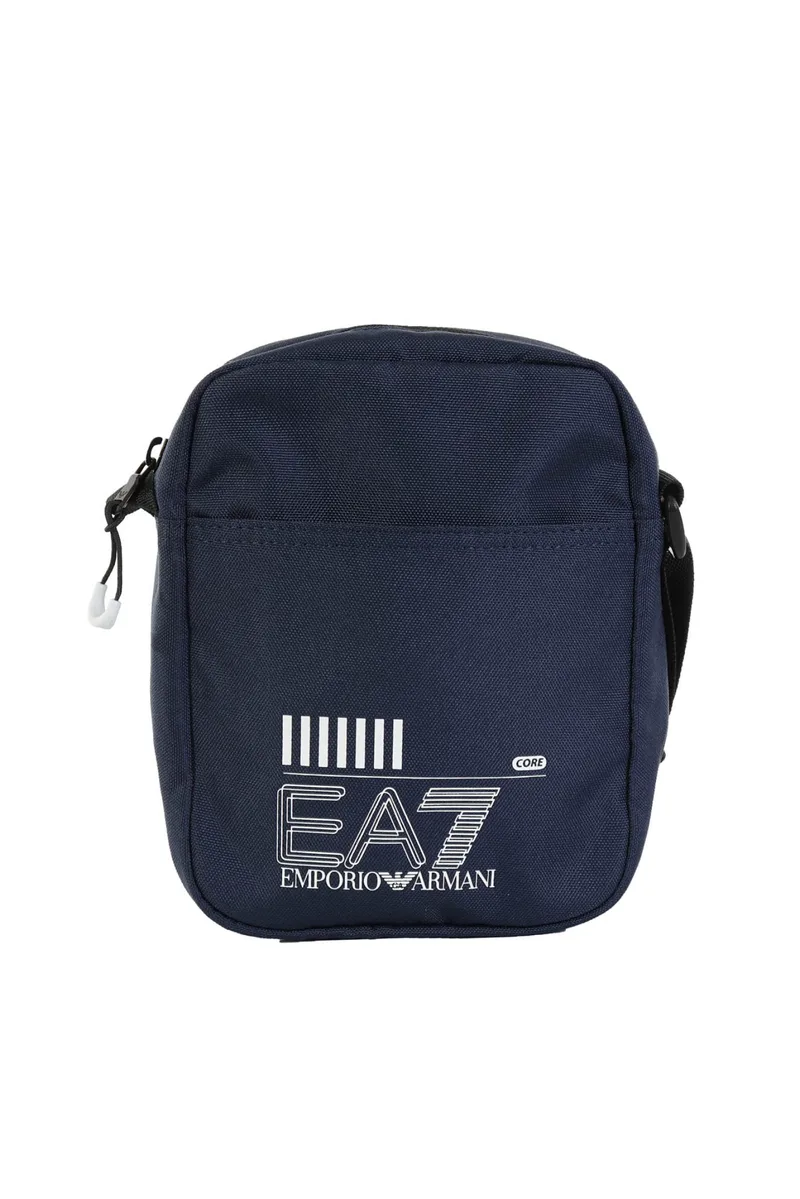 ARMANI 7 ΤΣΑΝΤΑΚΙ ΩΜΟΥ POUCH LOGO ΜΠΛΕ-ΛΕΥΚΟ