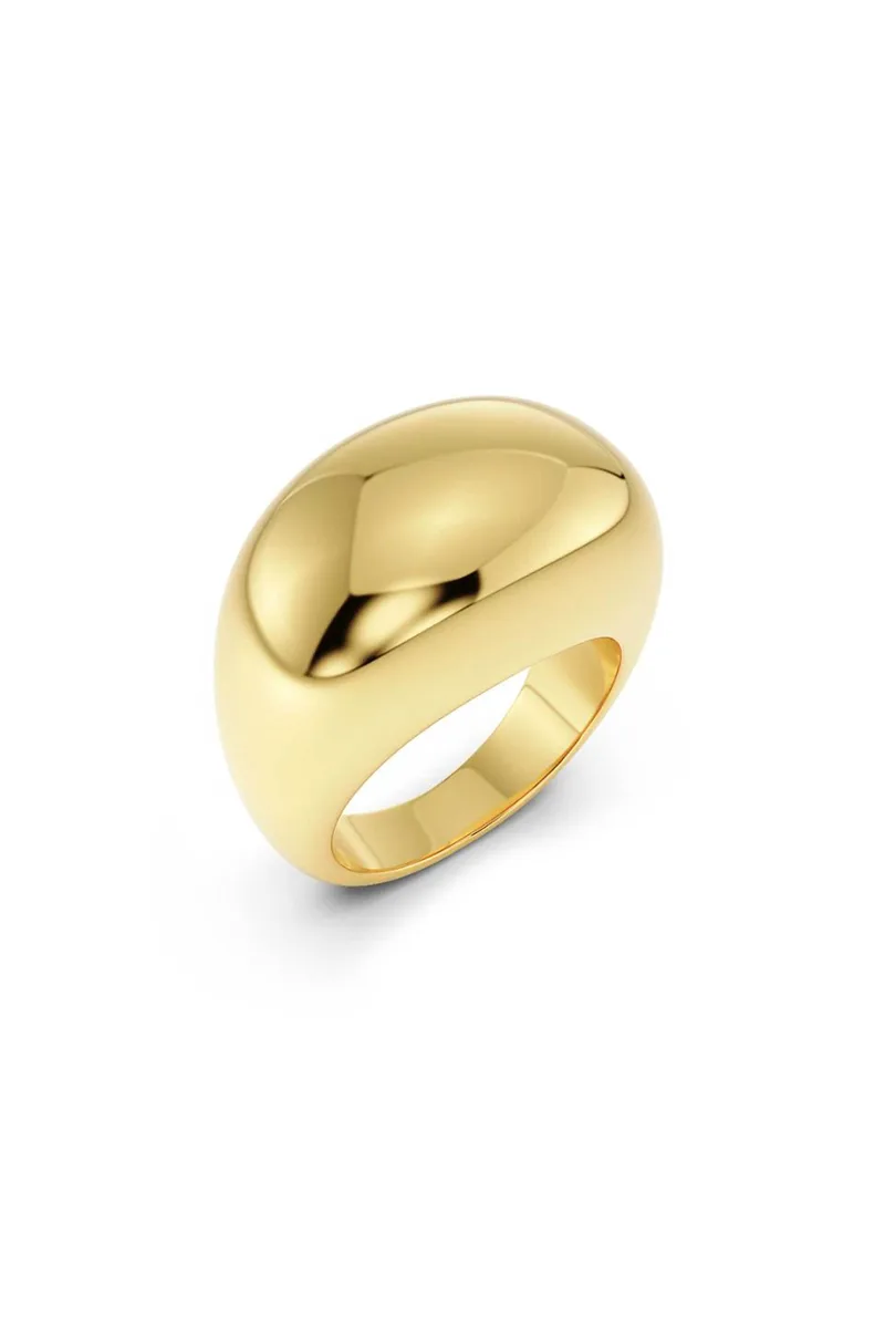 EDBLAD γυναικείο δαχτυλίδι "Silver Bean Χρυσό" (M) - 128077-M