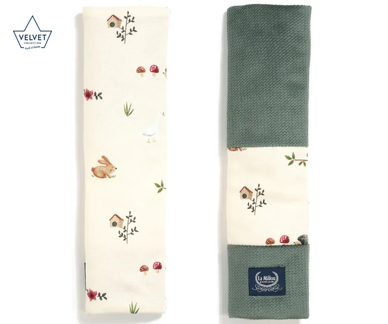 Jersey Seat Belt Cover Farmland Velvet Khaki