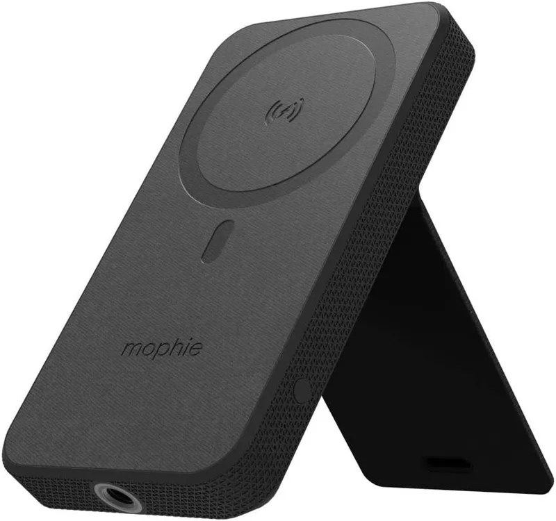 Mophie Snap+ Powerstation Stand - PowerBank / Βάση Ασύρματης Φόρτισης Qi & MagSafe με / 1 x Υποδοχή για 1/4 Τρίποδο / 1 x Type-C - 10000mAh - 15W - Black (401107914)