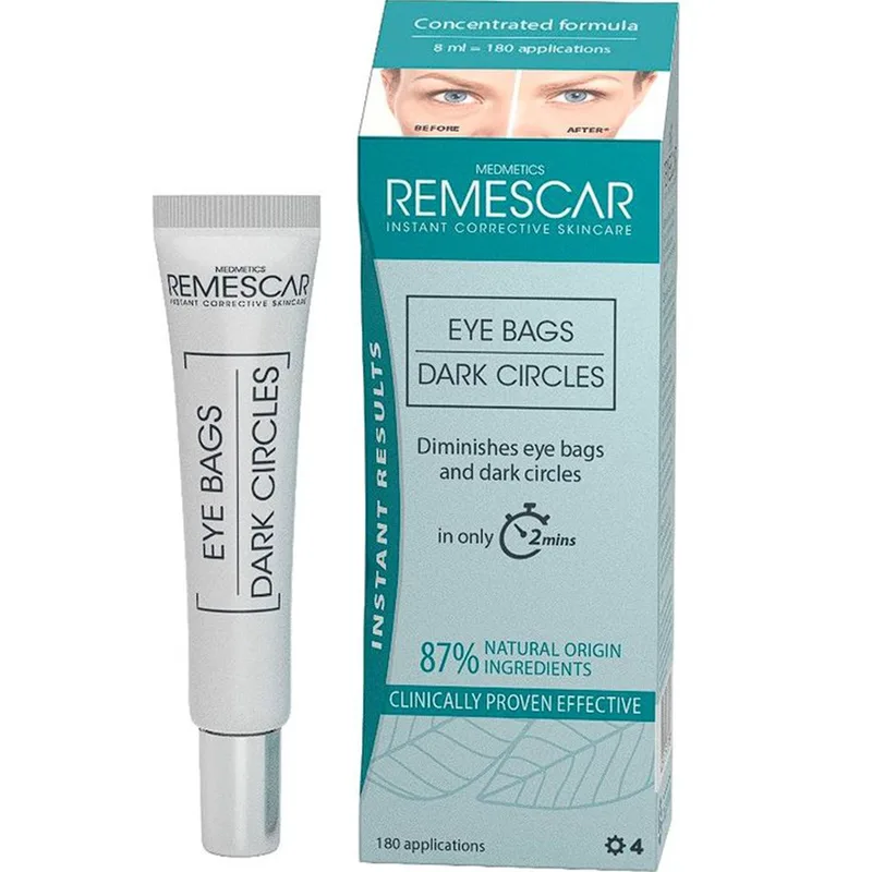 Remescar Eye Bags & Dark Circles Cream Κρέμα Ματιών που Μειώνει τις Σακούλες & τους Μαύρους Κύκλους Έως & 75% 8ml