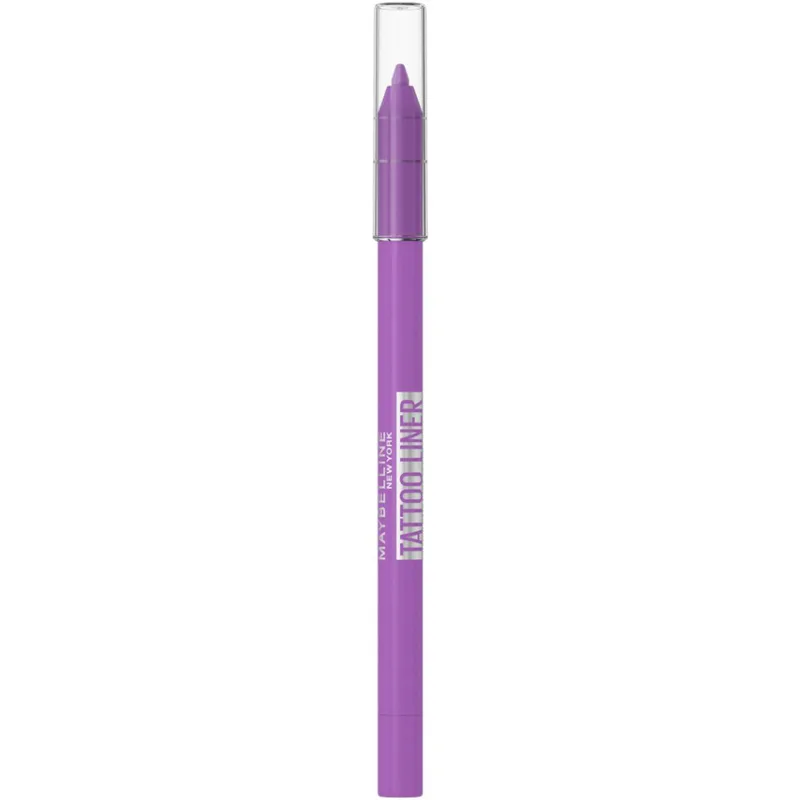 Maybelline Tatoo Liner Sharpenable Gel Pencil Αδιάβροχο Μολύβι Ματιών με Υφή Τζελ & Έντονο Χρώμα που Διαρκεί 1 Τεμάχιο - 801 Purple Pop
