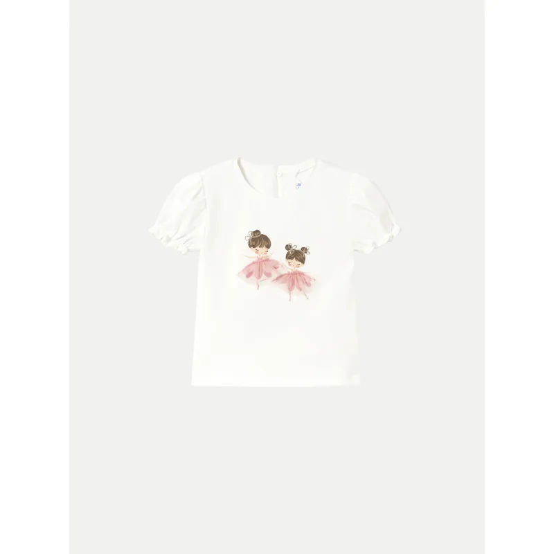 Mayoral T-Shirt 1041 Εκρού Regular Fit