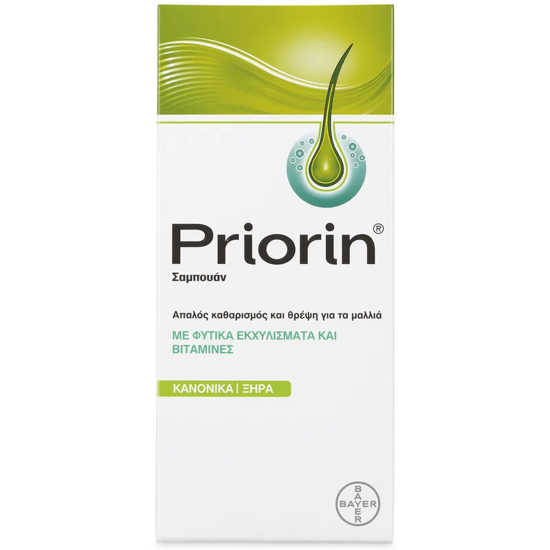 Priorin Shampoo for Normal to Dry Hair Σαμπουάν με Φυτικά Εκχυλίσματα & Βιταμίνες για Κανονικά / Ξηρά Μαλλιά 200ml