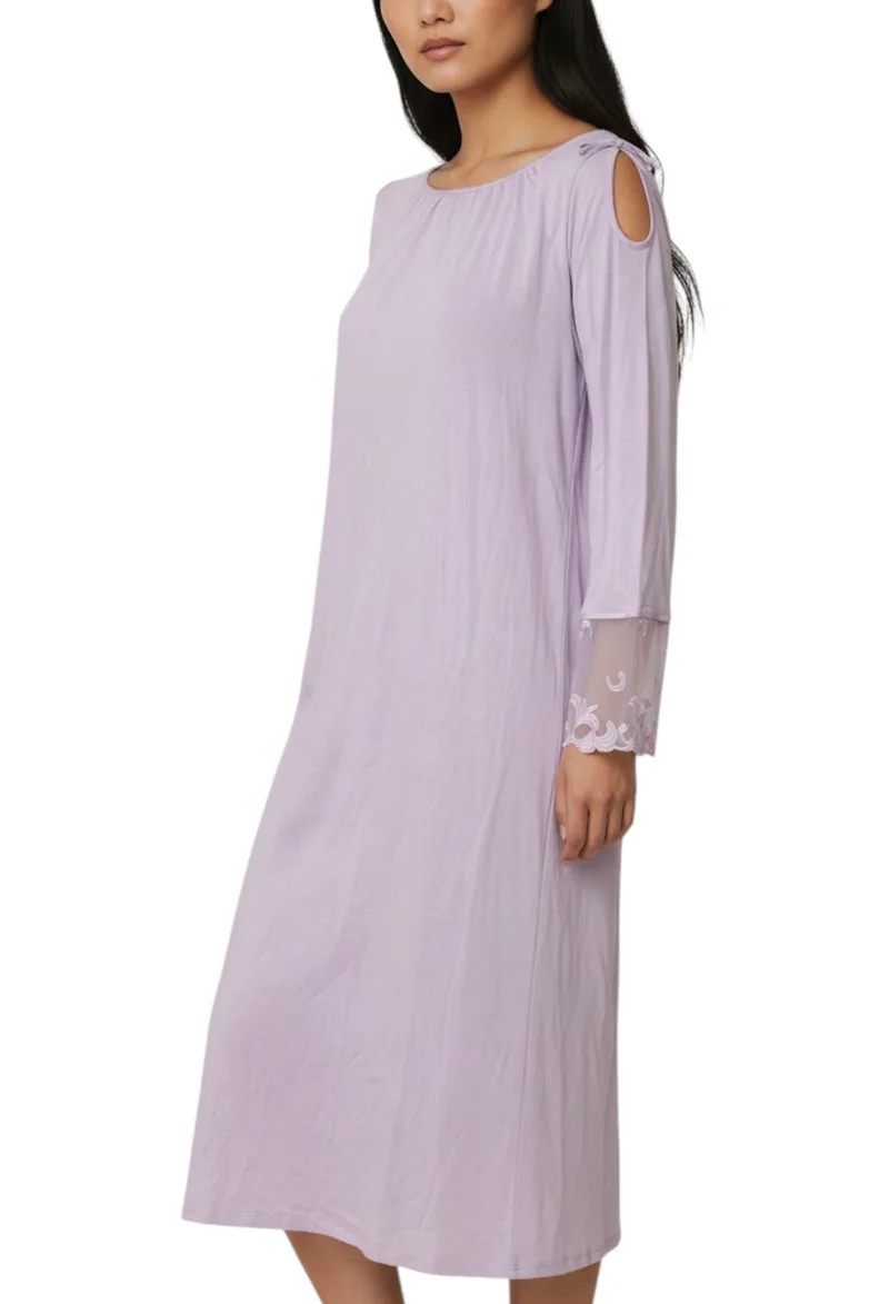 Νυχτικό Hanro Μακρυμάνικο 120cm MARLENE 6621-CAMER Γυναικείο