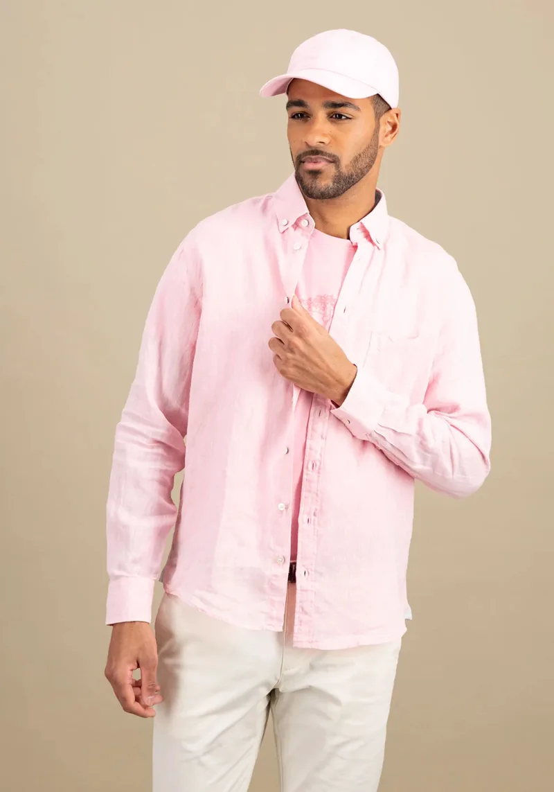Fynch Hatton Πουκάμισο της σειράς Linen - 1513 6000 461 Peony