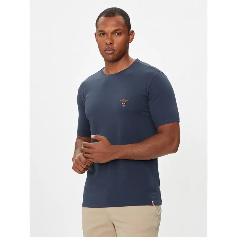 Aeronautica Militare T-Shirt AM1UTI001 Σκούρο μπλε Regular Fit