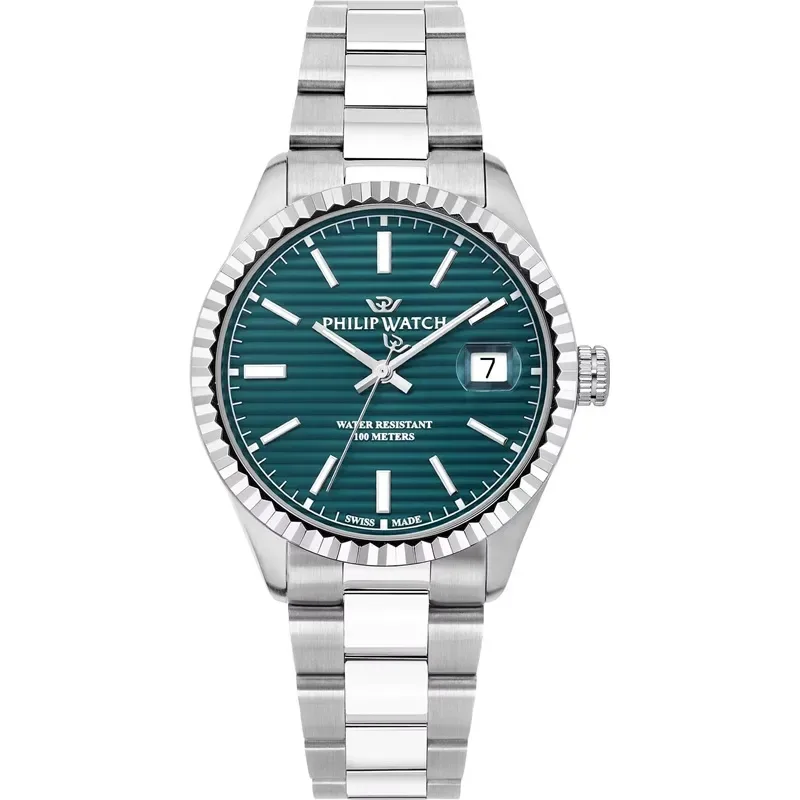 Ανδρικό ρολόι Philip Watch Quartz Caribe Urban R8253597130 R8253597130 Ατσάλι