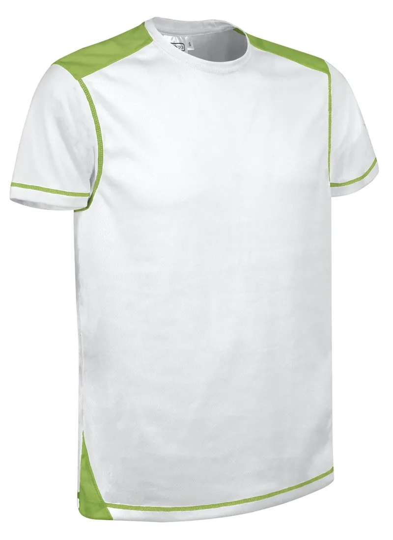 Τεχνικό T-Shirt BRICKPLUS Valento CAVABRIBV White-Apple Green